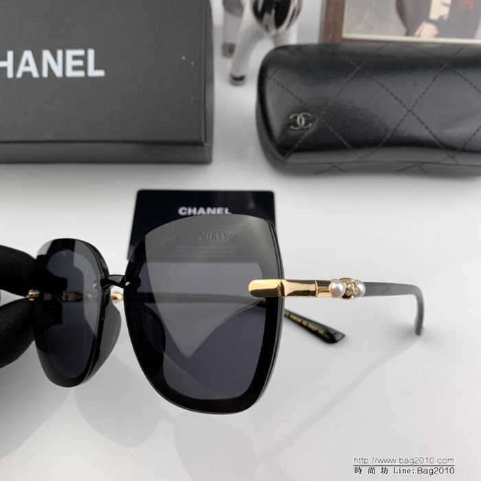 CHANEL香奈兒 2019新款 專櫃同款 寶麗來樹脂偏光鏡片 時尚百搭 女款太陽鏡 3338  lly1620